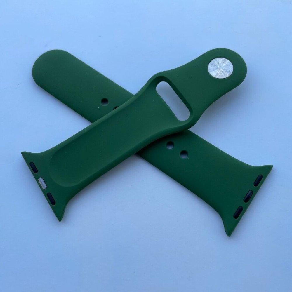 Replacement Strap for iWatch Green Tone Silicon Rubber Band Size 38/40mm - Picture 5 of 8